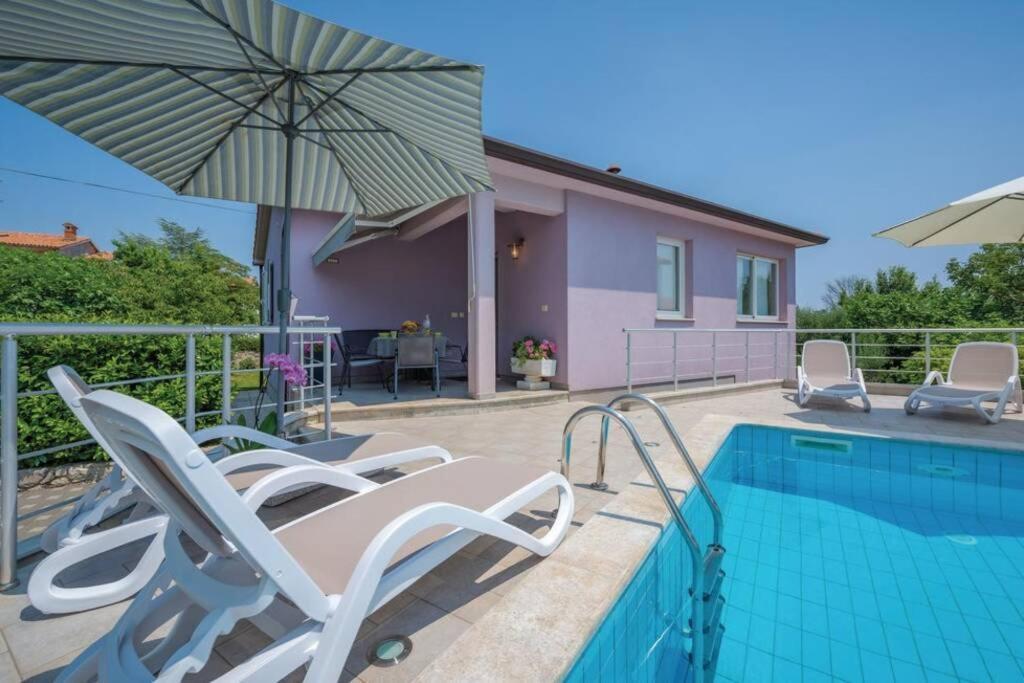 Adorable Holiday House Lilla-With Pool-Near Old Town Labin Labin  Dış mekan fotoğraf